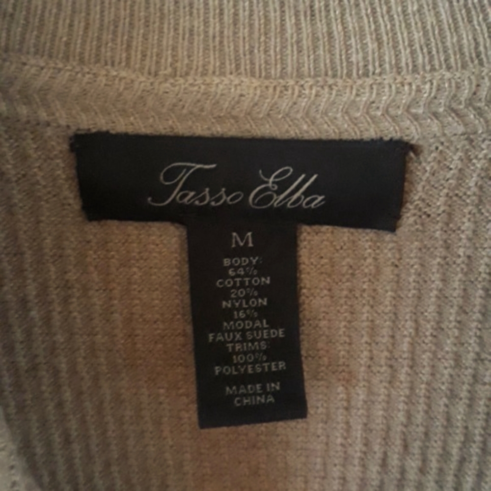 Tasso Elba sweater Jacket Men's M - Picture 7 of 7